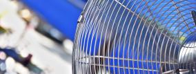 Abkühlen mit einem Ventilator